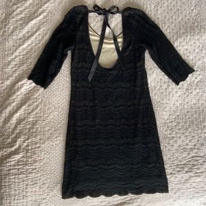 Denim & Supply Ralph Lauren low back black lace dress
